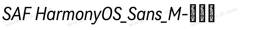 SAF HarmonyOS_Sans_M字体转换